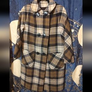 Vintage Wool Coat. Size: Large